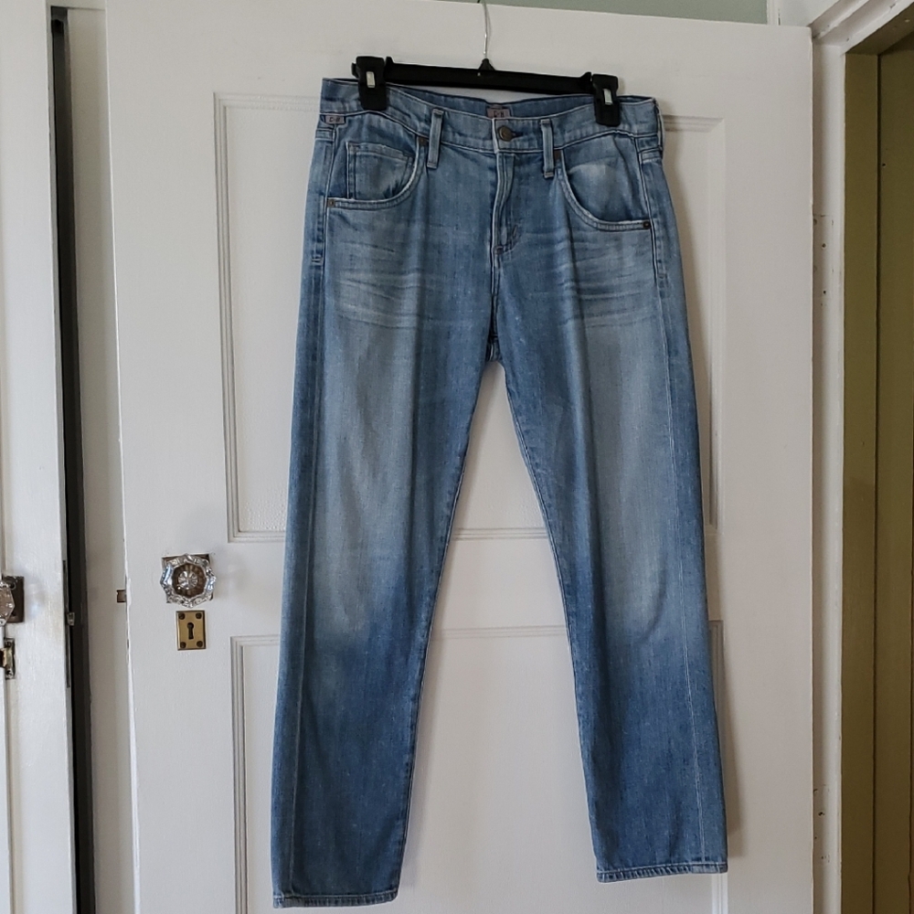 Citizens Of Humanity Emerson Slim Boyfriend Light Wash Straight Jeans